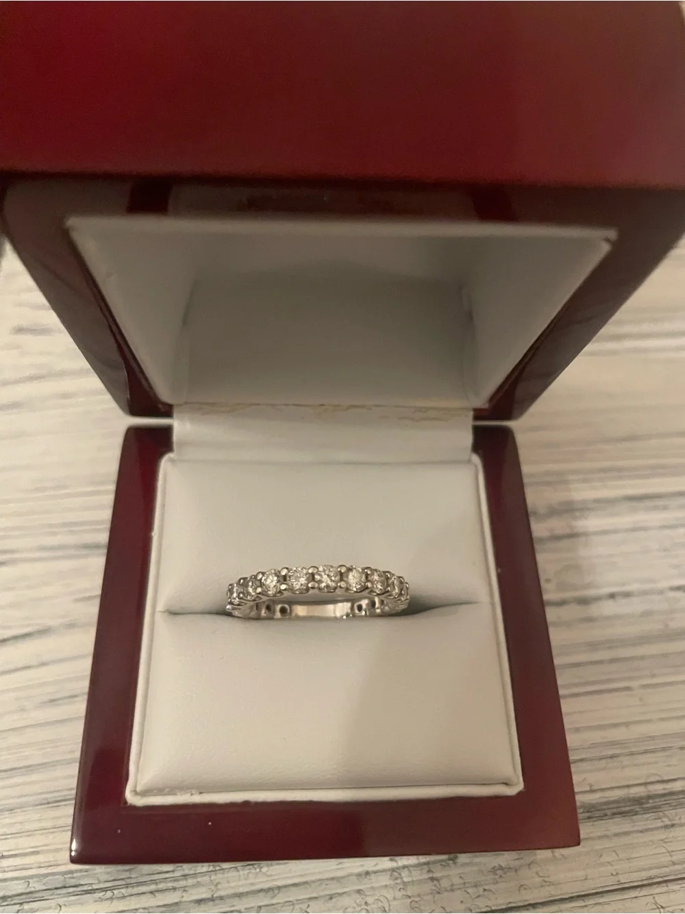 Diamond Eternity Band in White Gold Women's Jewelry